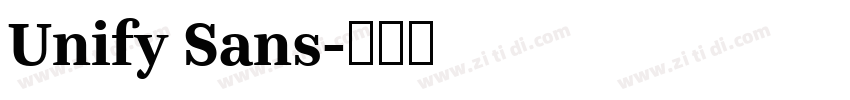 Unify Sans字体转换 Unify Sans字体转换
